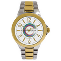 Unisex Accolade Two-Tone Bracelet Watch W/ White Dial